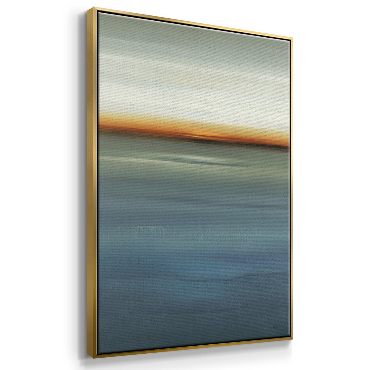 Beside the Blue I - Framed Premium Gallery Wrapped Canvas L Frame - Ready to Hang