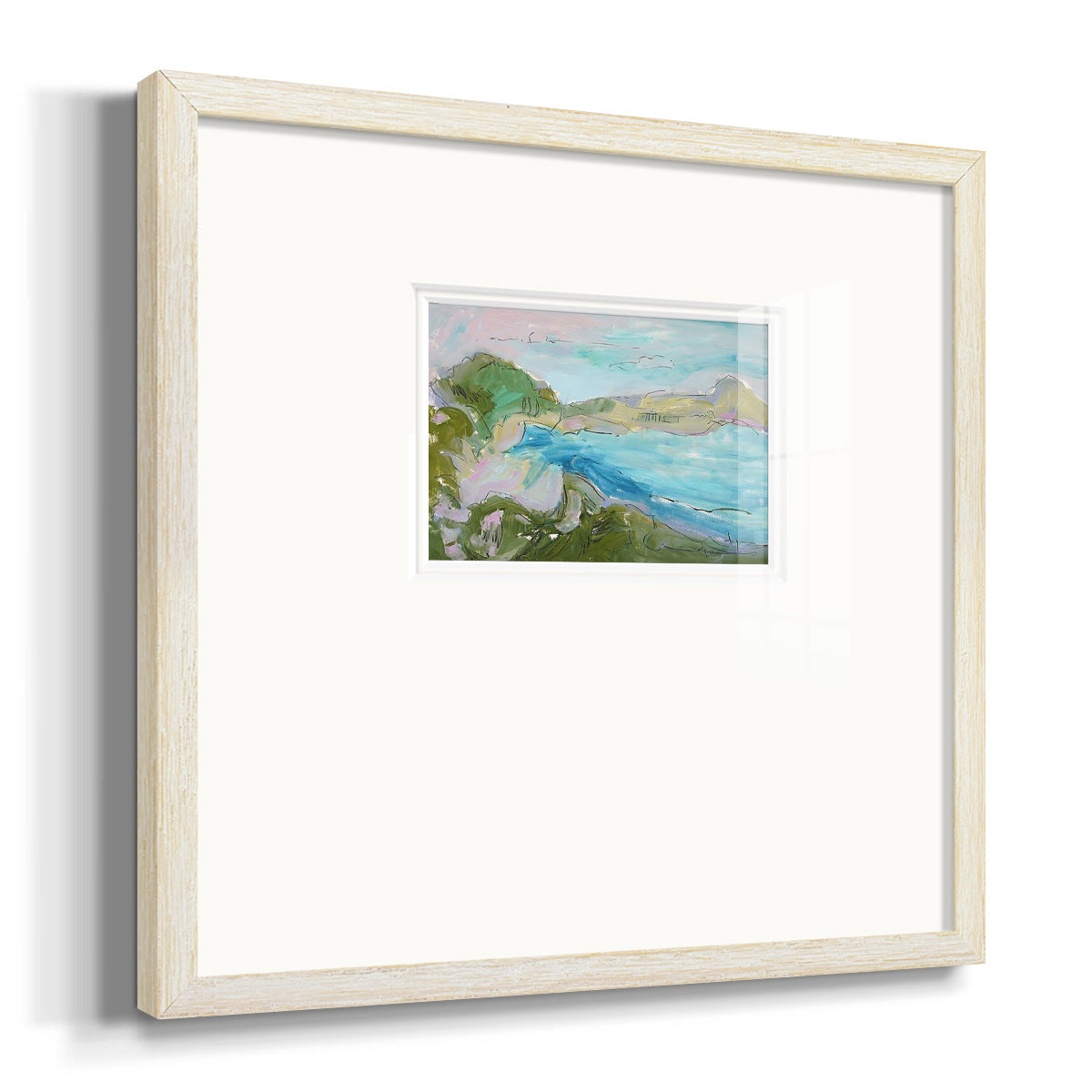 Landing Strip Premium Framed Print Double Matboard