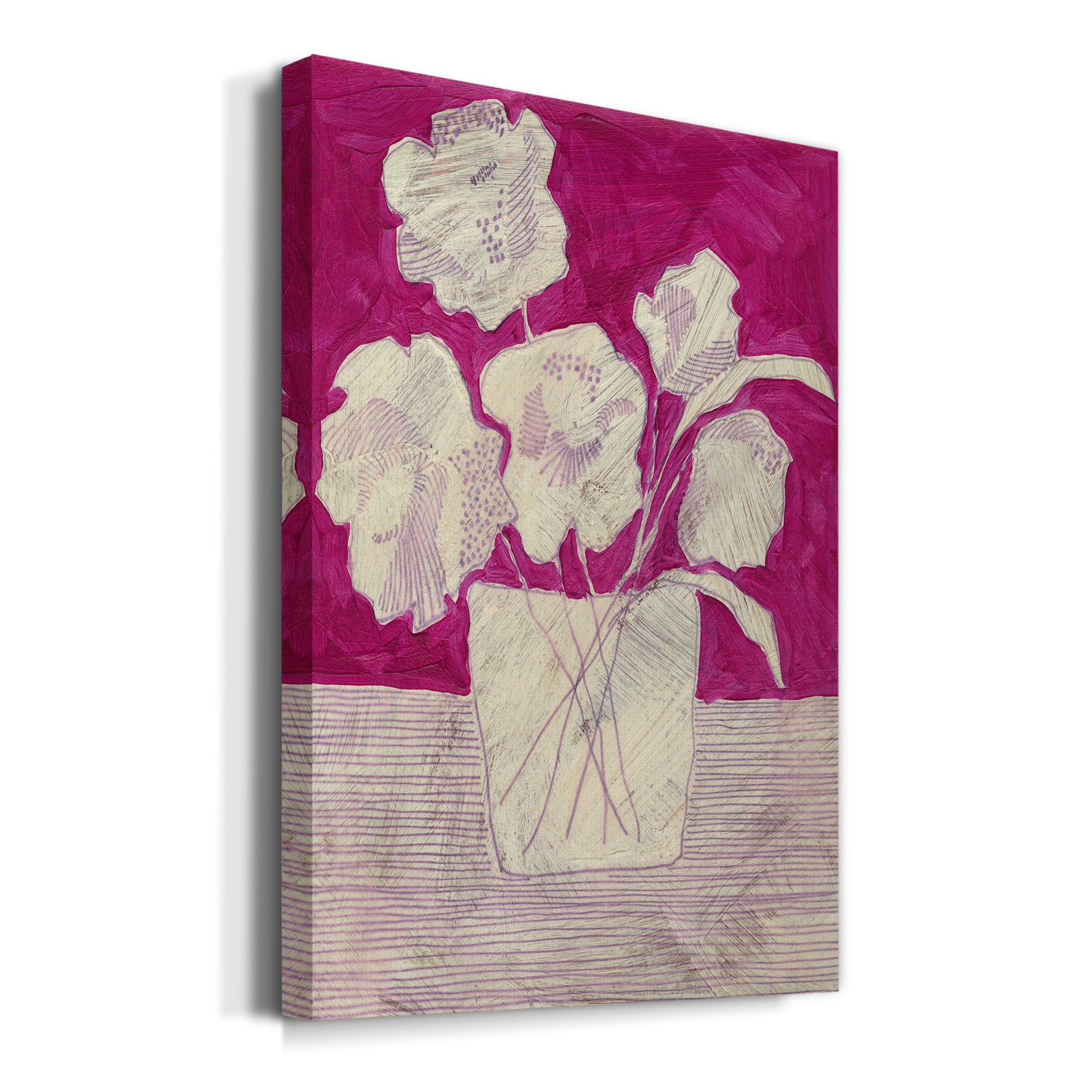 Fuchsia Arrangement I Premium Gallery Wrapped Canvas - Ready to Hang