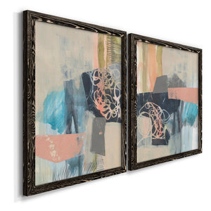 Reductive I - Barnwood Framed Canvas Set