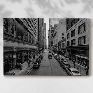 Vintage Chicago Street I - Gallery Wrapped Canvas