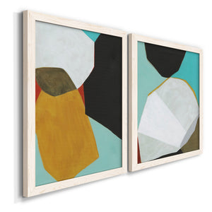 Graphica I - Barnwood Framed Canvas Set