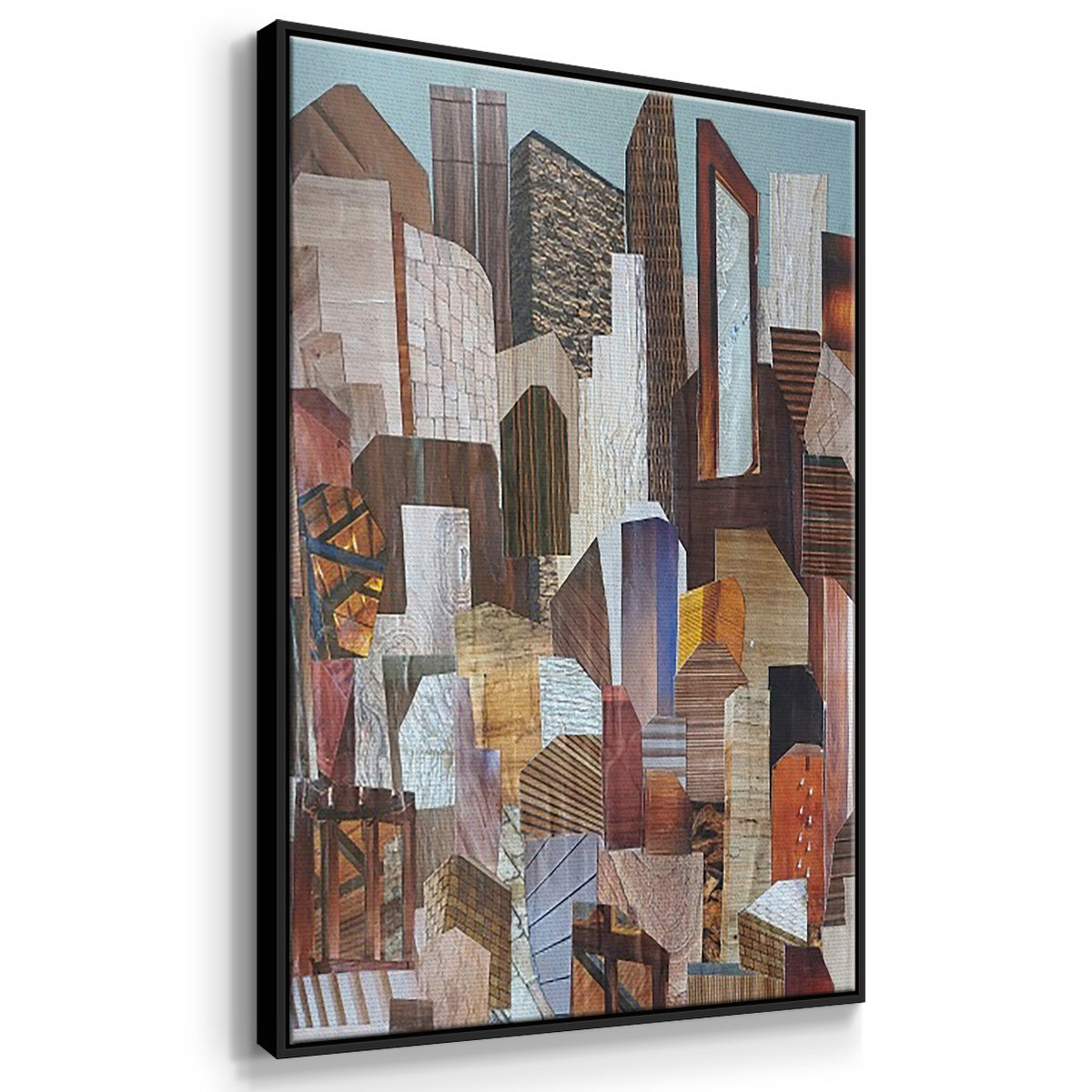 Magenta Garden - Framed Premium Gallery Wrapped Canvas L Frame 3 Piece Set - Ready to Hang