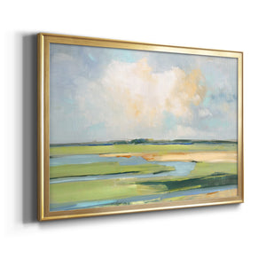 Pastel Horizon II - Modern Framed Canvas Print