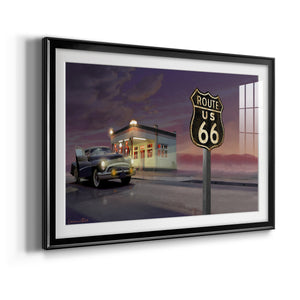 Route 66 - Modern Framed Art Print