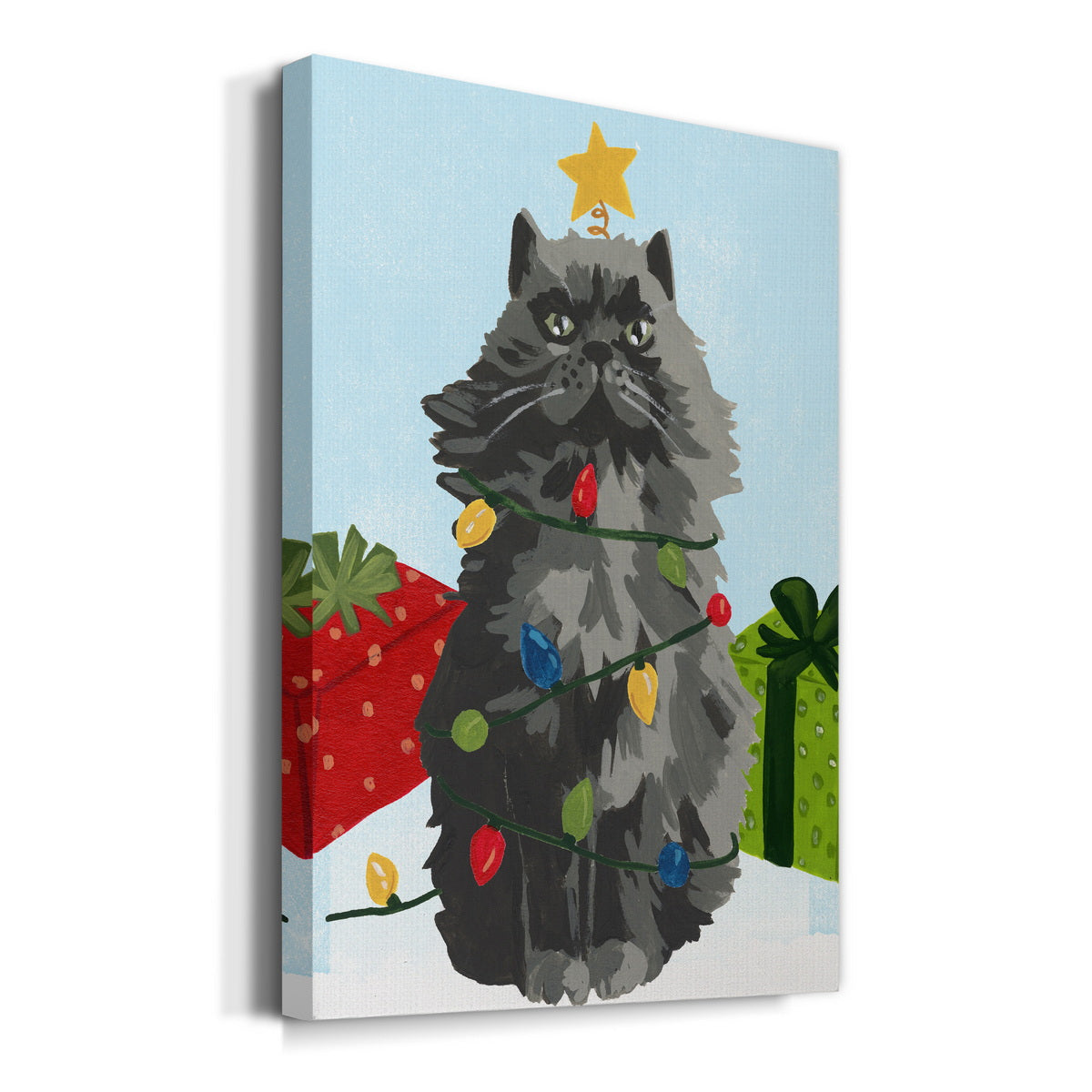 Meowy Hissmas I Premium Gallery Wrapped Canvas - Ready to Hang