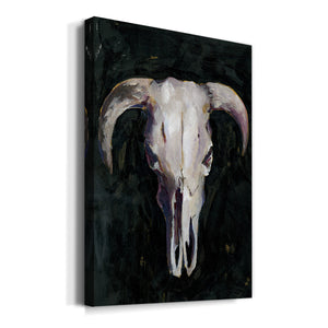 Horned Skull I - Canvas Art Print