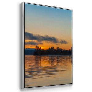 Molten Gold - Framed Premium Gallery Wrapped Canvas L Frame - Ready to Hang