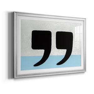 He Said She Said - Modern Framed Art Print