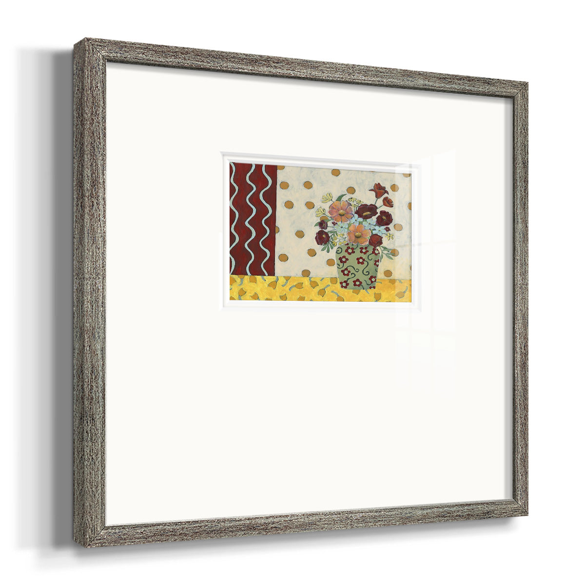 Flowerscape II Premium Framed Print Double Matboard