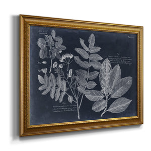 Foliage on Navy V Premium Framed Canvas- Ready to Hang