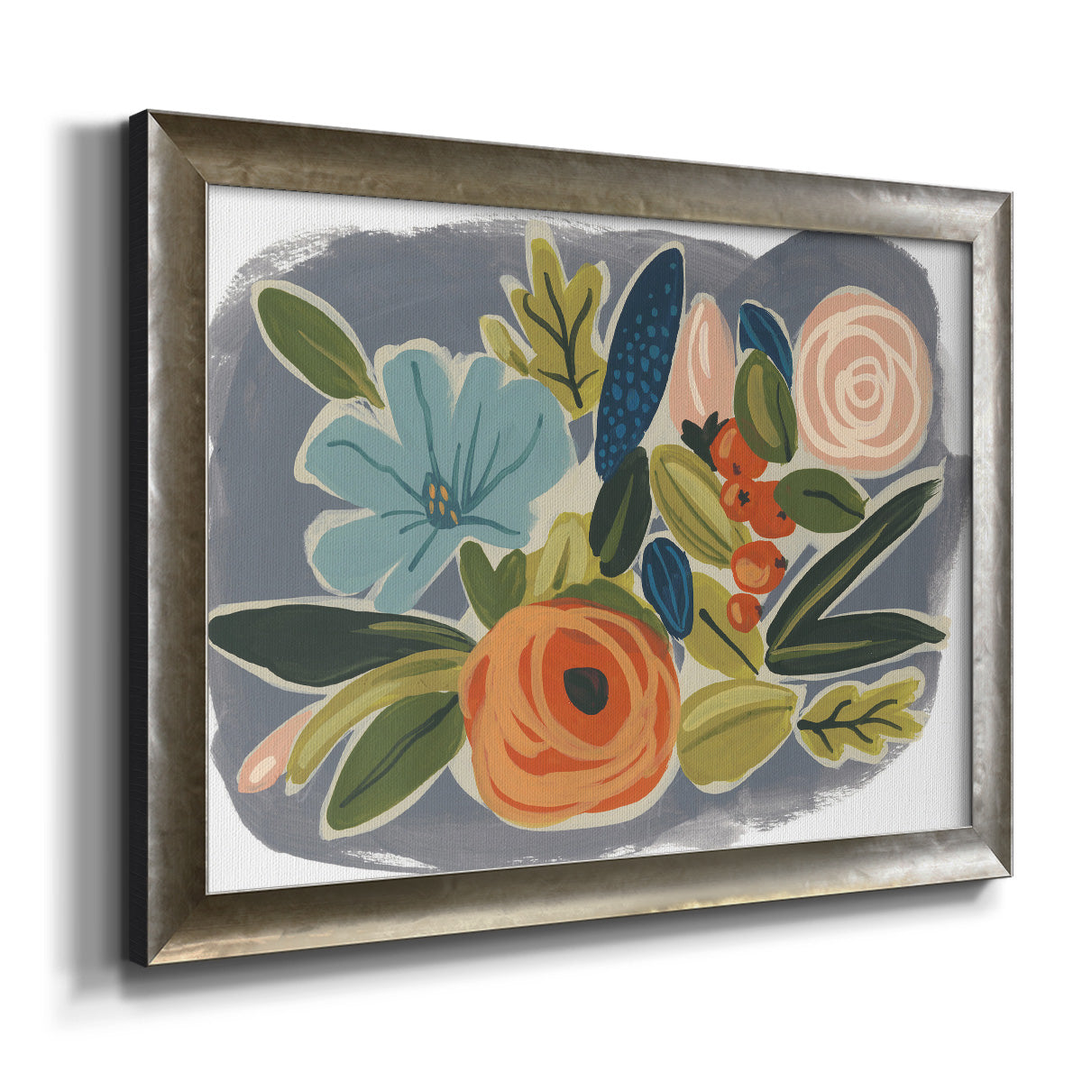Bright Botany I Premium Framed Canvas- Ready to Hang