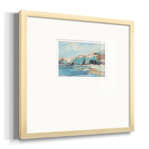 Turquoise Cliff Wall II Premium Framed Print Double Matboard