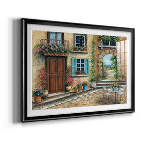 Tuscan Courtyard - Modern Framed Art Print