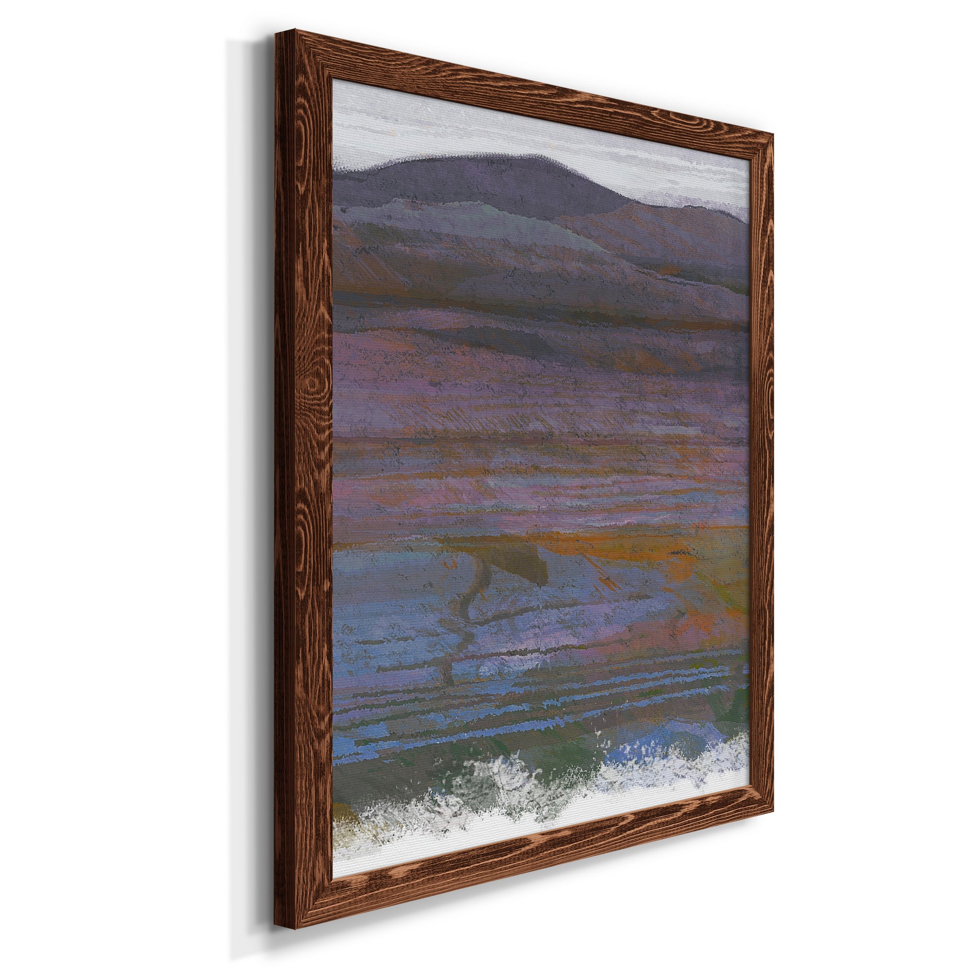 Majestic Mountains II - Premium Canvas Framed in Barnwood - Ready to Hang