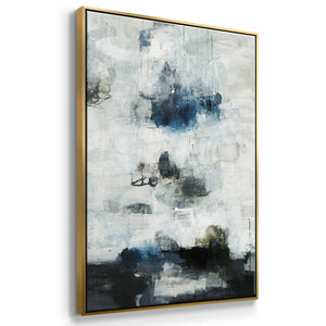 Black & Blue - Framed Premium Gallery Wrapped Canvas L Frame - Ready to Hang