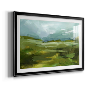 Emerald View II - Modern Framed Art Print