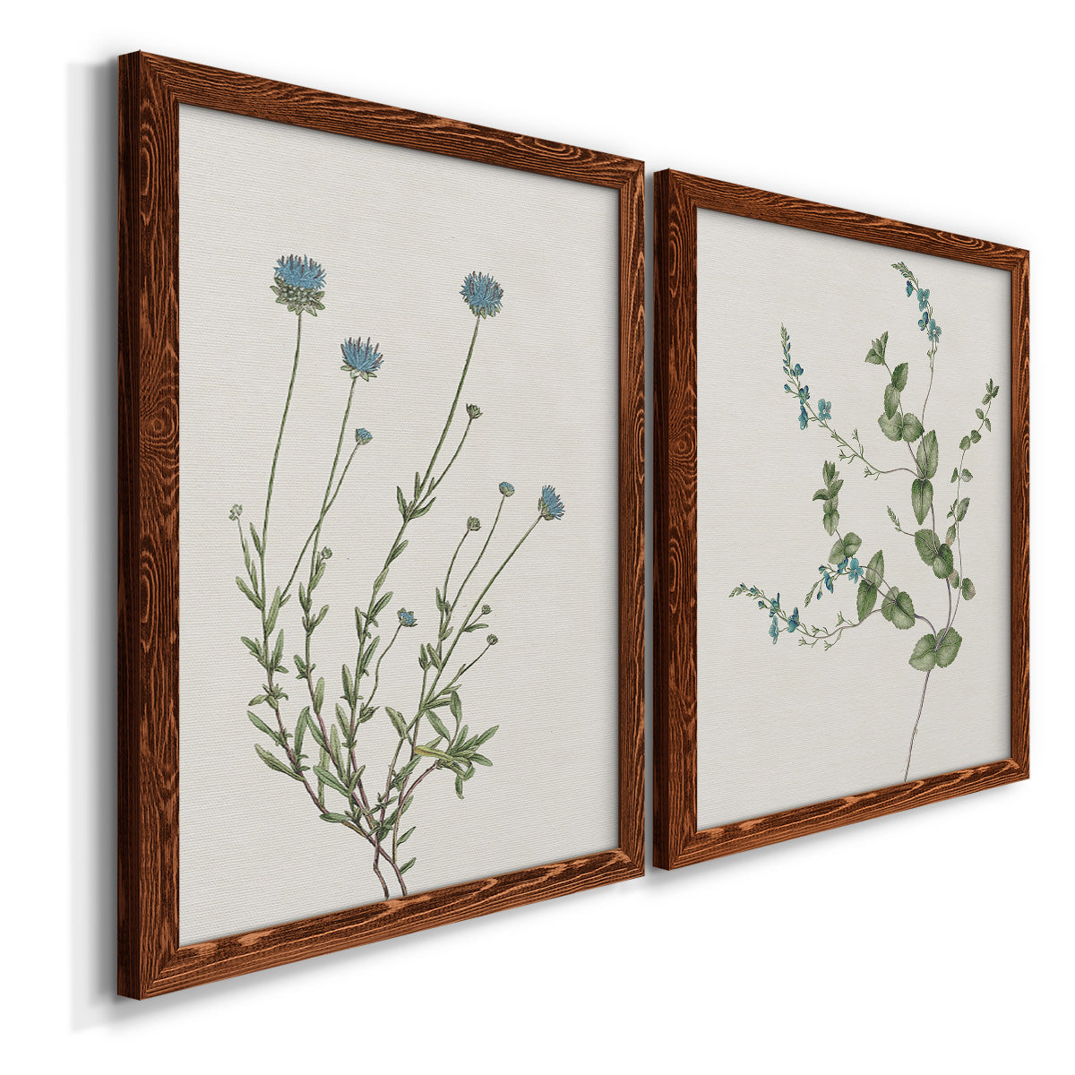 Blue Wispy I - Premium Framed Canvas 2 Piece Set - Ready to Hang