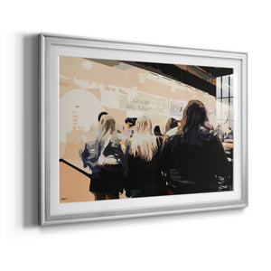 Late Night Queue - Modern Framed Art Print