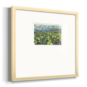 Yellow Grapevines Forever- Premium Framed Print Double Matboard