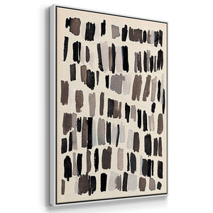 Chalk and Flint I - Framed Premium Gallery Wrapped Canvas L Frame 3 Piece Set - Ready to Hang