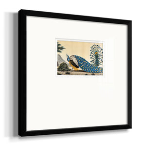 Peacock Plum Premium Framed Print Double Matboard
