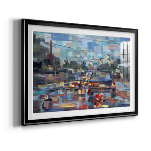 Red Traffic - Modern Framed Art Print