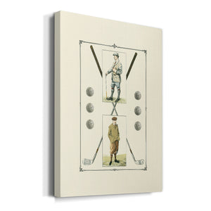 Golfers: John Henry & R. Maxwell - Canvas Art Print
