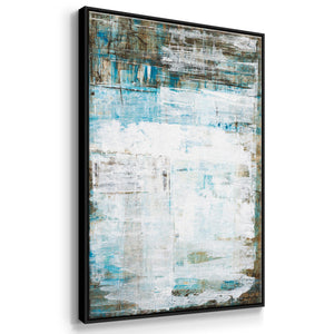 Beach Glass - Framed Premium Gallery Wrapped Canvas L Frame - Ready to Hang