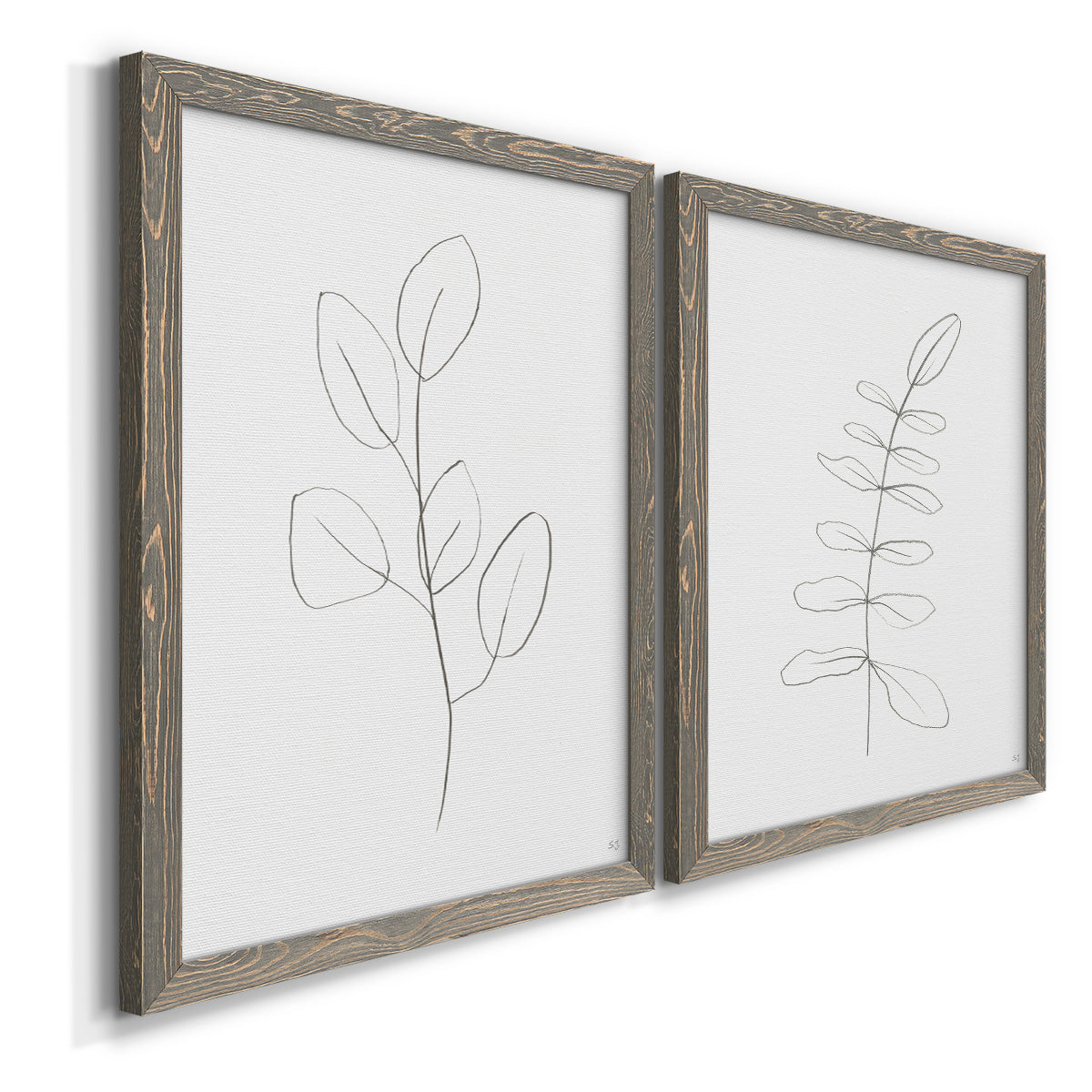 Botanical Gesture III - Premium Framed Canvas 2 Piece Set - Ready to Hang
