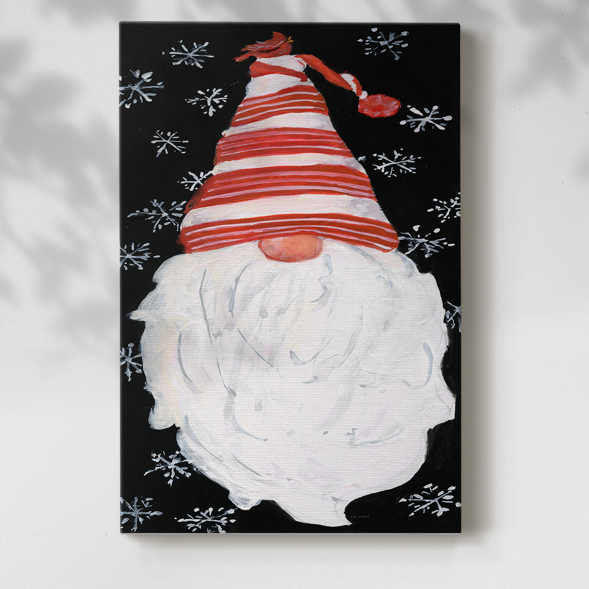 Winter Snow Gnome - Gallery Wrapped Canvas
