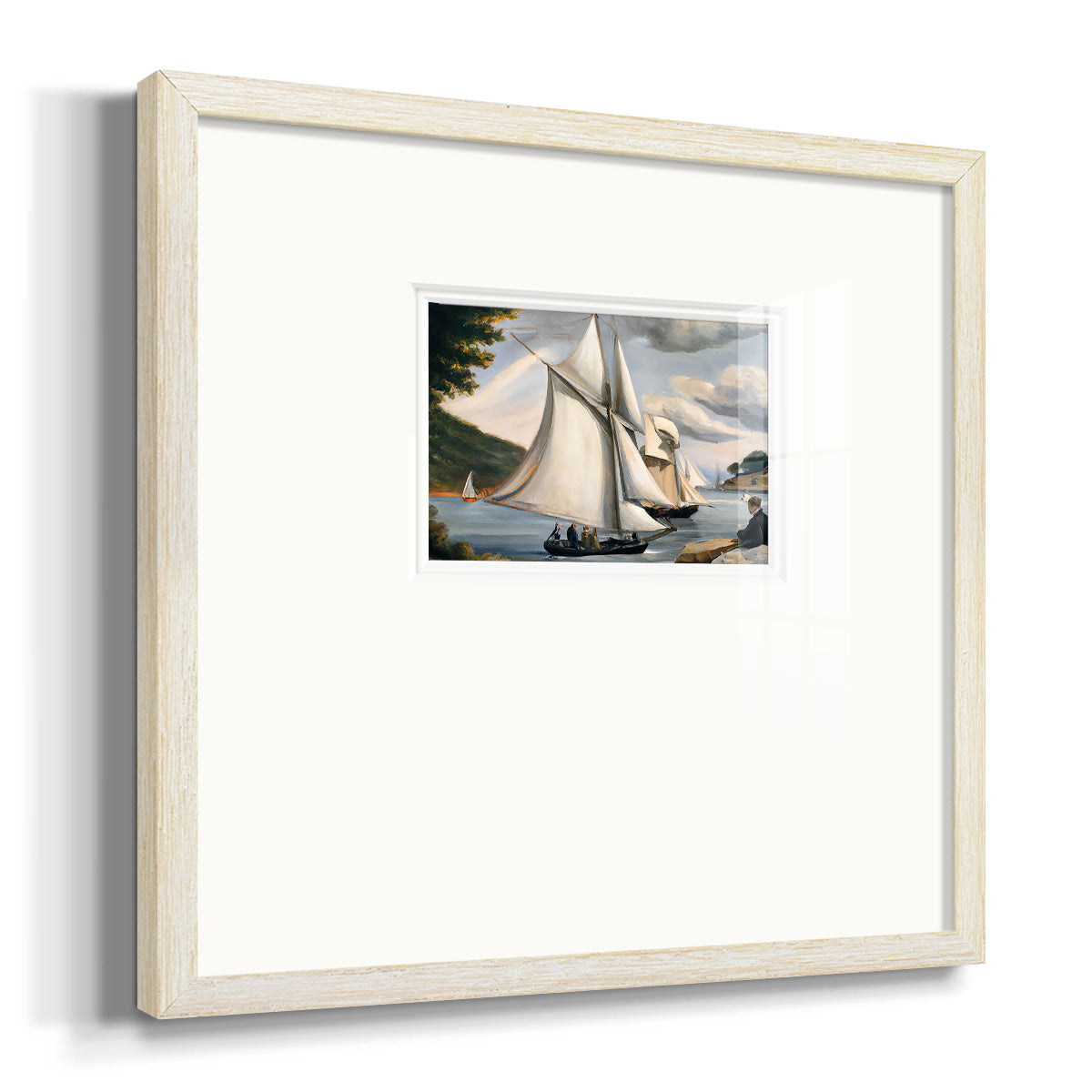 SaRiver Sail Premium Framed Print Double Matboard