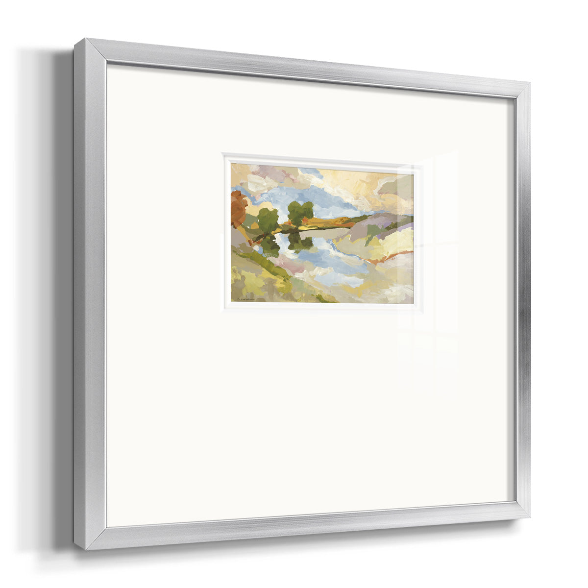 Uplands I- Premium Framed Print Double Matboard