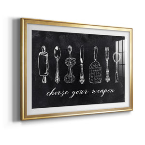 Choose Your Weapon - Modern Framed Art Print