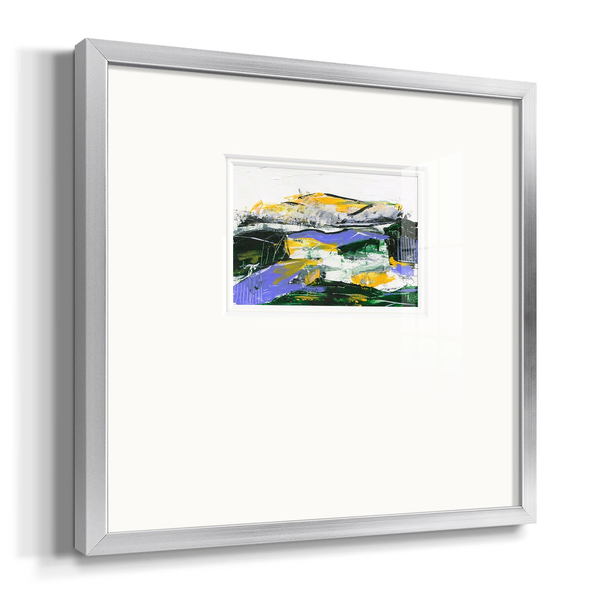 Silent Mountain I Premium Framed Print Double Matboard