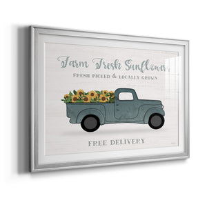 Farmers Market Truck - Modern Framed Art Print
