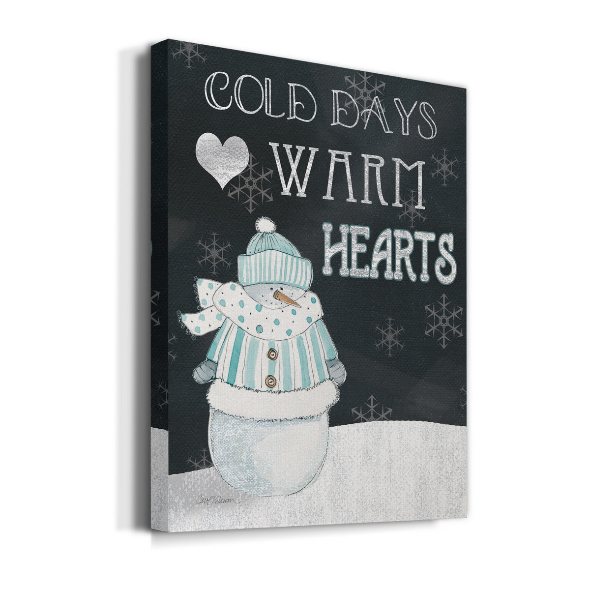 Cold Days Warm Hearts Premium Gallery Wrapped Canvas - Ready to Hang