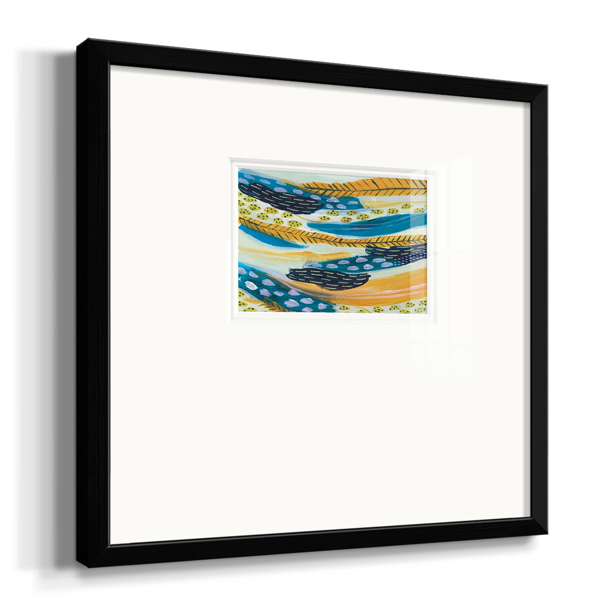 Feathery III Premium Framed Print Double Matboard