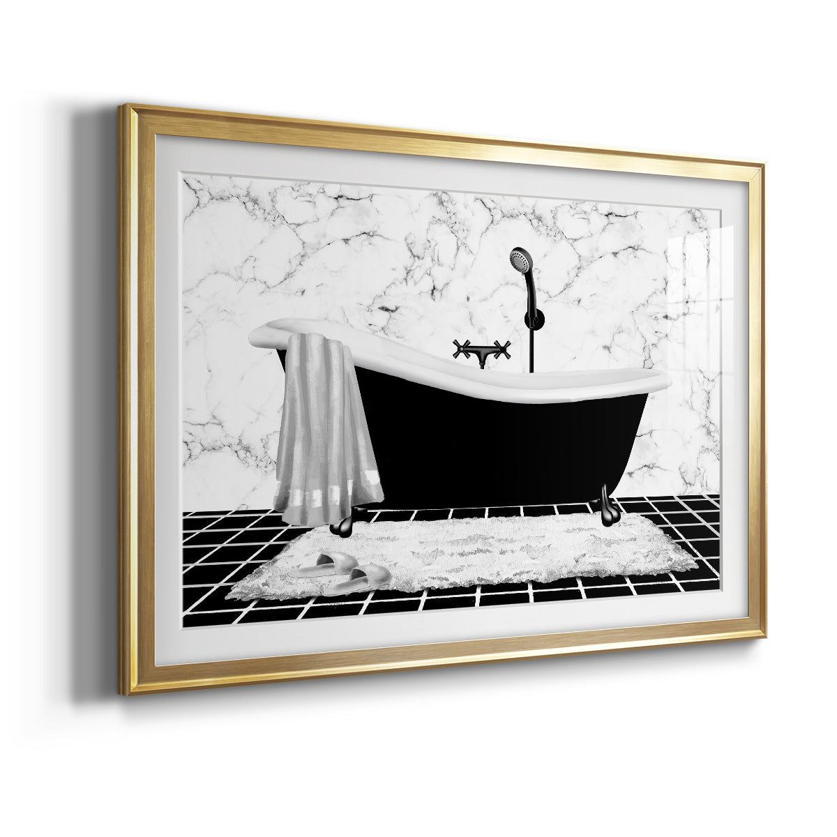 Modern Bath I Premium Framed Print - Ready to Hang