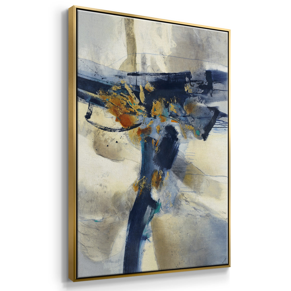 Blast - Framed Premium Gallery Wrapped Canvas L Frame - Ready to Hang