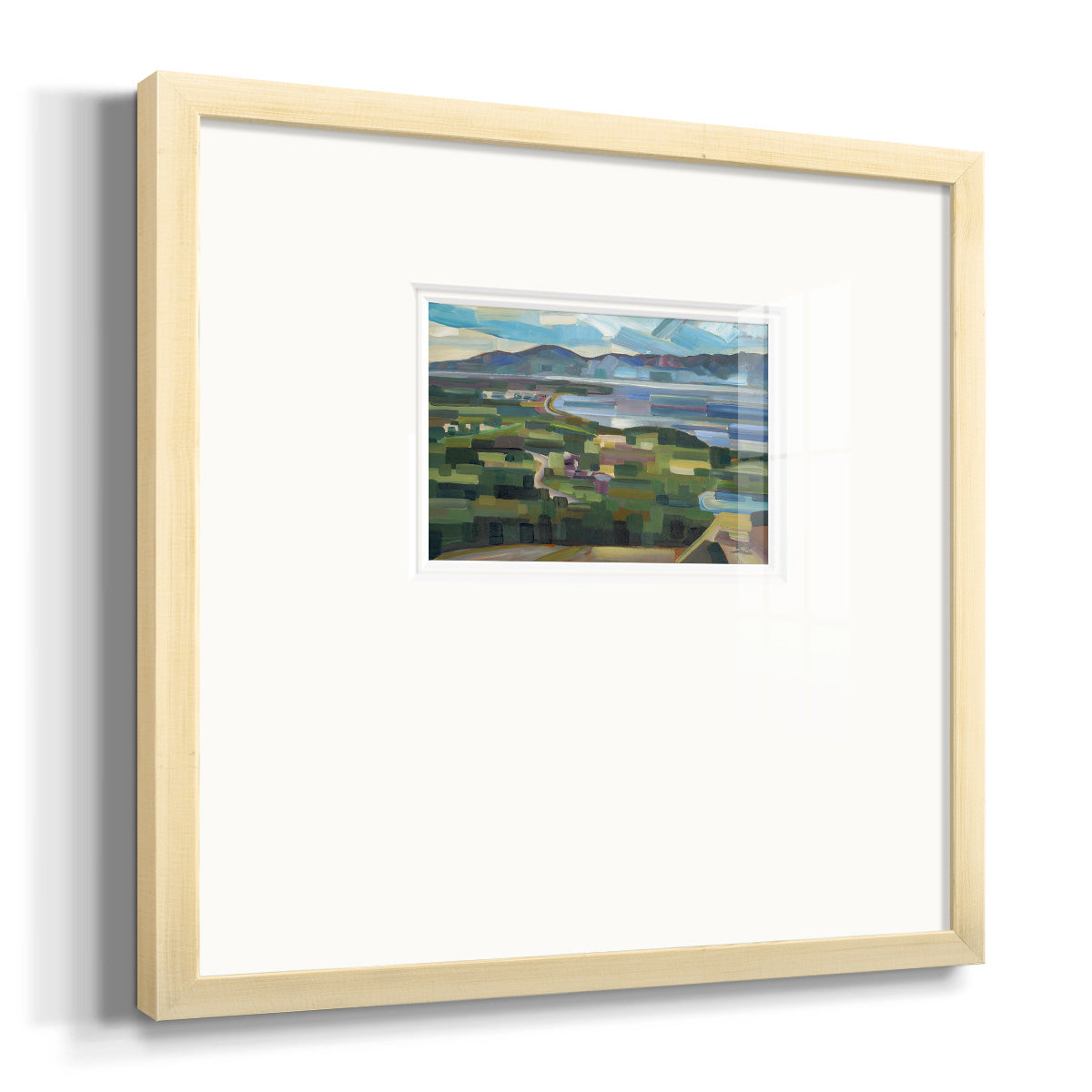View From Goose Park- Premium Framed Print Double Matboard