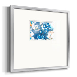 Dancing Blue II Premium Framed Print Double Matboard