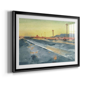 Deserted Highway I - Modern Framed Art Print