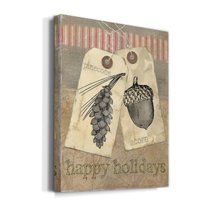 Burlap Tags - Canvas Art Print