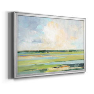 Pastel Horizon I - Modern Framed Canvas Print