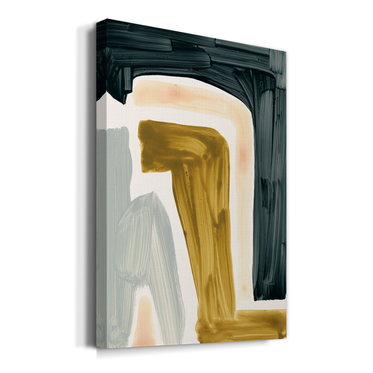 Brushy Shapes III Premium Gallery Wrapped Canvas - Ready to Hang