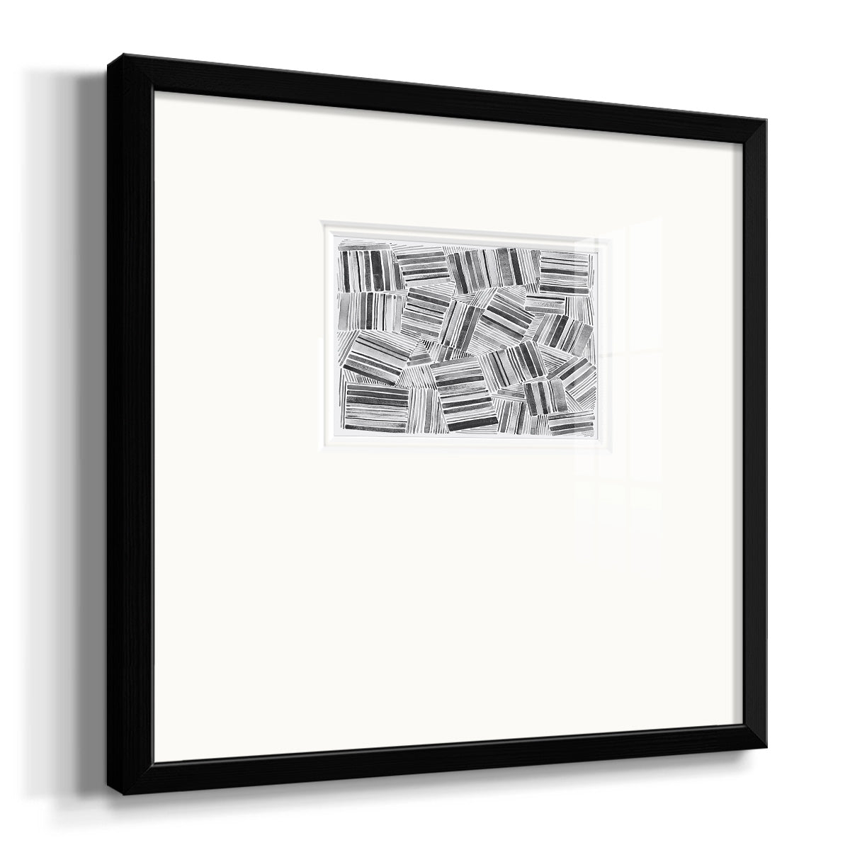 Quilted Pattern III Premium Framed Print Double Matboard