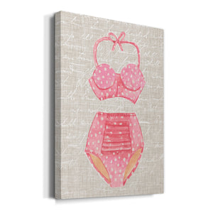 Vintage Swimming II Premium Gallery Wrapped Canvas - Ready to Hang