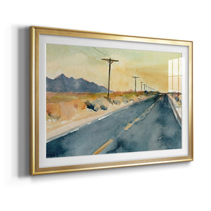 Deserted Highway II - Modern Framed Art Print