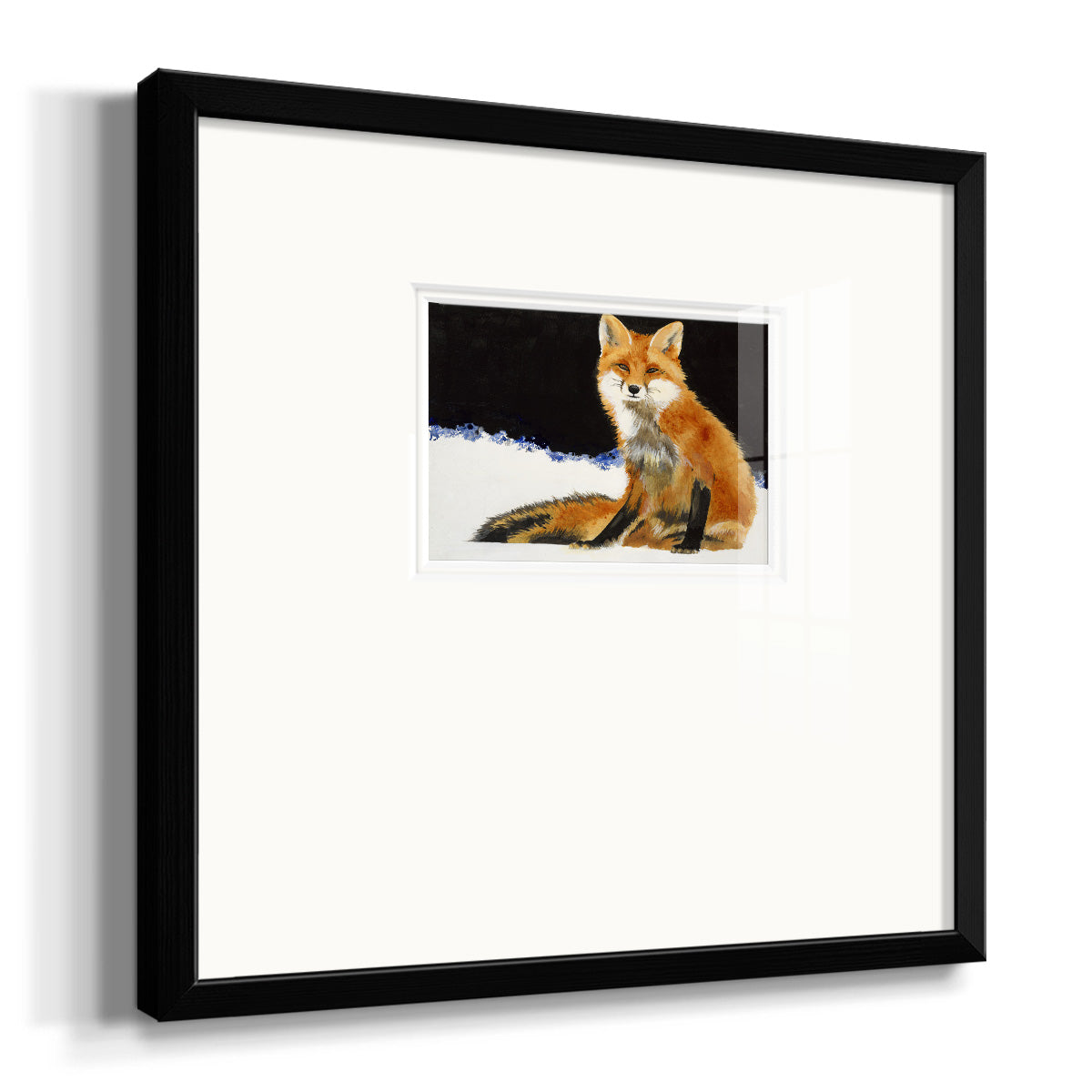 Fox- Premium Framed Print Double Matboard